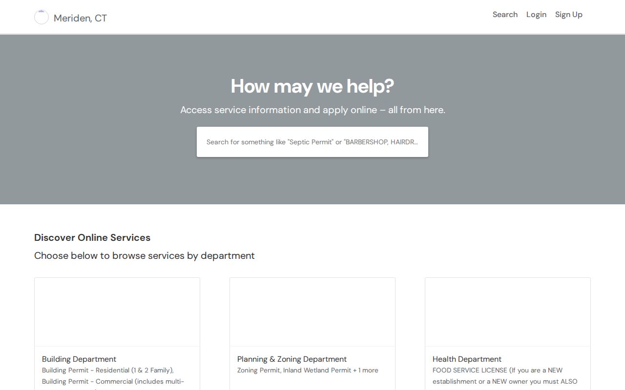 Meriden criminal history OpenGov public records portal